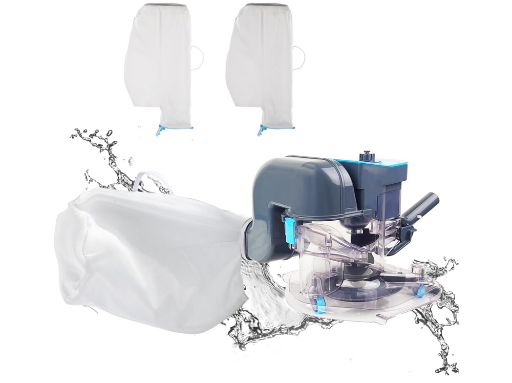 Leaf Eater Plus, Heavy-Duty Cordless Pool Vacuum, Ultra Strong Suction, 3 in 1 Cleaning Solution – Deep, Shallow & Surface Skimmer, Perfect for All Pool Types (Pole Not Included)