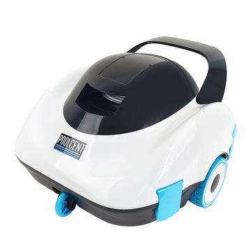 Cordless Robotic Pool Vacuum – Easy-to-Use Automatic Cleaner with Self-Parking, Lightweight & Tangle-Free, Ideal for All Pool Types, White