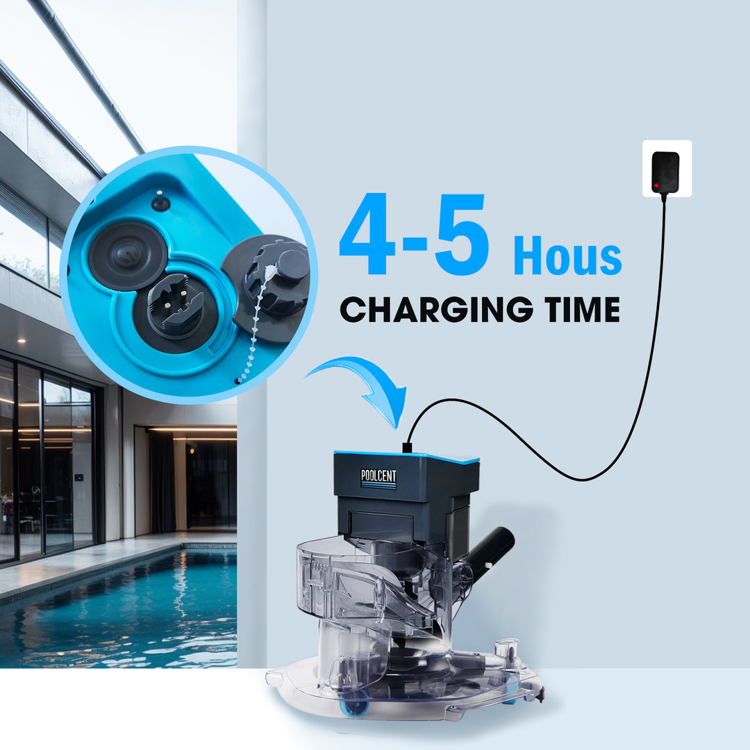 Leaf Eater Plus, Heavy-Duty Cordless Pool Vacuum, Ultra Strong Suction, 3 in 1 Cleaning Solution – Deep, Shallow & Surface Skimmer, Perfect for All Pool Types (Pole Not Included)