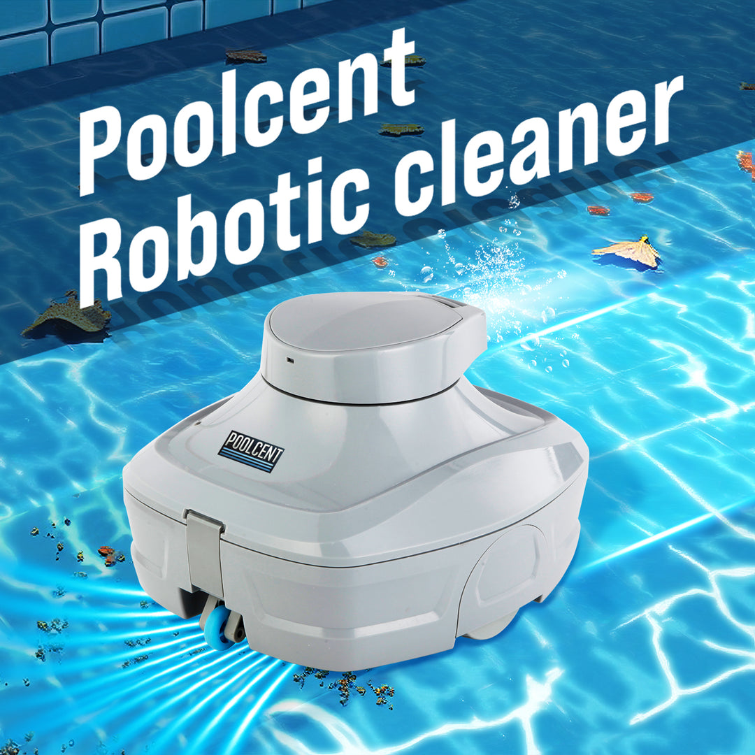 Poolcent Cordless Pool Vacuum Robot – Easy-to-Use & Lightweight, Ideal for All Pool Types, Compact Design with Self-Parking & Strong Suction