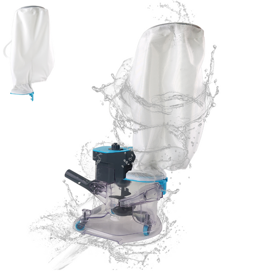 Leaf Eater, Heavy-Duty Cordless Pool Vacuum Cleaner with Dual Filter Bags, 24 GPM Powerful Suction, Rechargeable, for All Pool Types (Pole Not Included)